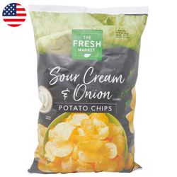 Papas Fritas The Fresh Market Crema y Cebolla 255 g