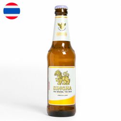 Cerveza Singha Lager 5.0° Botella 330 cc