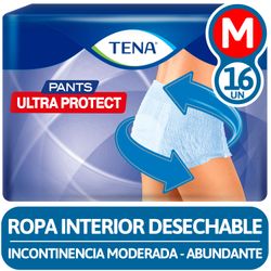 Ropa Interior Desechable Tena Pants Ultra Protect Ch-M 16 un.