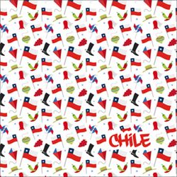 Servilletas Cóctel Fiestas Patrias 25X25 cm 20 un.