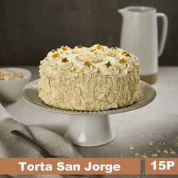 Torta San Jorge: Hojarasca, Crema, Lúcuma, Manjar 15 Porciones