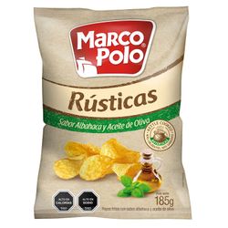 Papas Fritas Marco Polo Aceite de Oliva y Albahaca 185 g