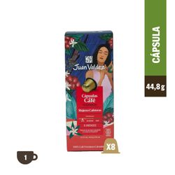 Café Cápsulas Juan Valdez Mujeres Cafeteras 8 un.