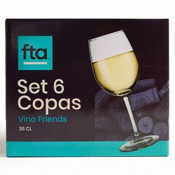 Set 6 Copas 36 cl Friends