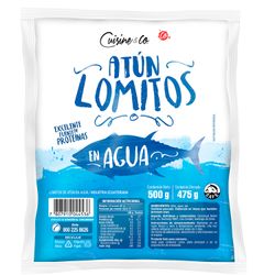 Atún Lomitos en Agua Pouch 475 g drenado, 500 g neto