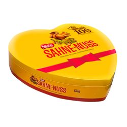 Chocolate de Leche Sahne Nuss Lata Corazón 500 g