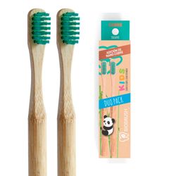 Cepillo de Dientes Biobrush Eco Bambú Niño Menta 2 un.