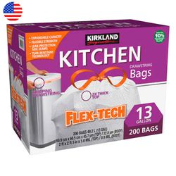 Bolsa de Basura Kirkland Signature con Cordón 60 x 68 cm 200 un.