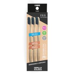 Cepillo de Dientes Biobrush Eco Bambú Pro Spiral Suave 3 un.