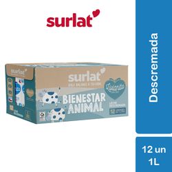 Pack 12 un. Leche Surlat Descremada Surtlat 1 L