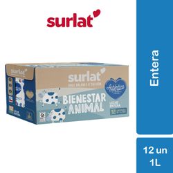 Pack 12 un. Leche Surlat Entera 1 L