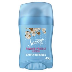Antitranspirante Barra Secret Powder Protect Cotton 45 g