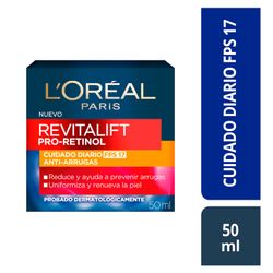 Crema Facial Día L’Oréal Revitalift Retinol FPS 17 - 50 ml