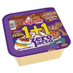 Yogurt Soprole 1+1 Sin Lactosa Choco Krispis 140 g