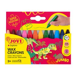 12 Lápices de Cera Jumbo