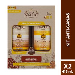 Pack Tío Nacho Anti-Canas: Shampoo 415 ml + Acondicionador 415 ml