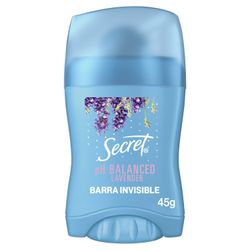 Antitranspirante Barra Secret Ph Balanced Lavander Aroma Lavanda 45 g