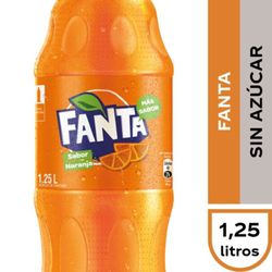 Bebida Fanta Sin Azucar 1.25 L