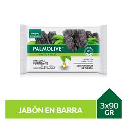 Jabón de Tocador Palmolive Naturals Charcoal 90 g 3 un.