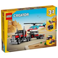 LEGO Creator Camión Plataforma con Helicóptero 31146