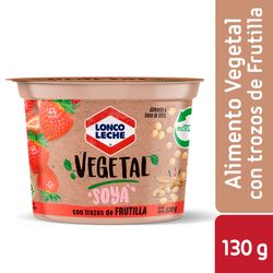 Yogurt Vegetal Loncoleche Soya Trozos Frutilla 130 g