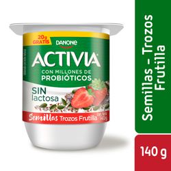 Yogurt Activia Semillas-Trozos Frutilla 140 g