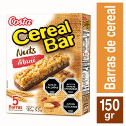 Barra de Cereal Cerealbar Nuts Maní 5 un.