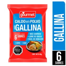 Caldo Polvo Gourmet Gallina 48 g 6 un.