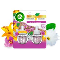 Desodorante Ambiental Air Wick Eléctrico Repuesto Flores Desierto Atacama 20 ml 2 un.