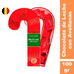 Caja Bastón Cachet Mini Leche con Avellanas 100 g