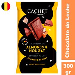 Chocolate de Leche con Almendras y Caramelo Cachet 300 g