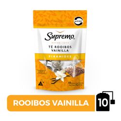 Té Supremo Pirámides Rooibos Vainilla 10 un.