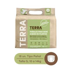 Pañales Terra Biodegradables Talla G 18 un.