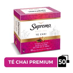 Té Negro Supremo Indian Chai Premium 50 un.