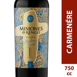 Vino Misiones de Rengo Medium Sweet Reserva Carmenere 750 cc