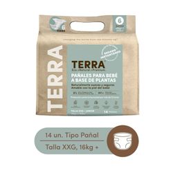 Pañales Terra Biodegradables Talla XXG 14 un.