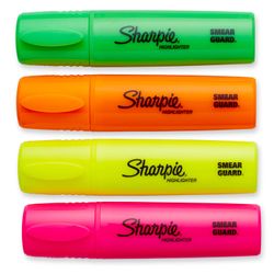 Destacadores Sharpie XL Punta Cincel Fluorescentes 4 un.