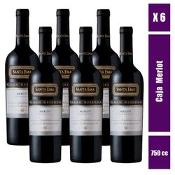 Caja 6 un. Vino Santa Ema Gran Reserva Merlot 750 cc