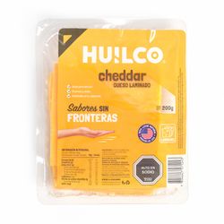 Queso Cheddar Huilco Envasado Laminado 200 g