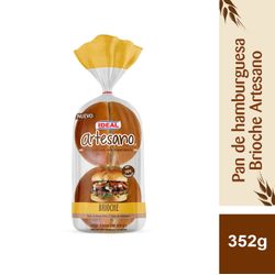 Pan de Hamburguesa Ideal Artesano Brioche 352 g 4 un.