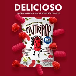 Snack Garbanzos Nutripop Sin Gluten Frambuesa 20 g