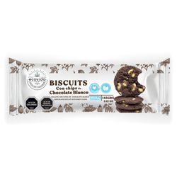 Galletas Ecovida Biscuits Chip Chocolate Blanco Sin Azúcar 145G