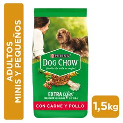 Alimento Perro Adulto Dog Chow Minis y Pequeños Carne y Pollo 1.5 kg
