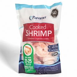 Camarón Cocido con Cola Panameño Tamaño XL 21/25 454g