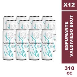 Caja 12 un. Espumante Valdivieso Brut Lata 12° 310 cc