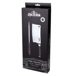 Set de Cuchillo Hacha y Afilador La Hacienda