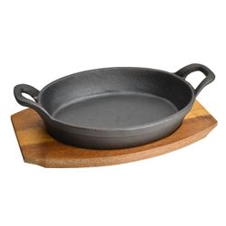 Mini Fuente La Hacienda de Hierro Fundido con Base de Acacia