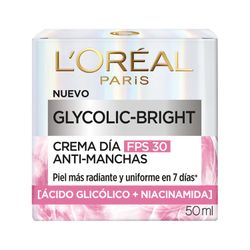 Crema Día Anti-Manchas Loreal Glycolic Bright Anti-Manchas FPS 30 - 50 ml