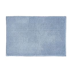 Piso de Baño Shaggy Microfibra 40 x 60 cm Azul