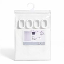 Cortina de Baño Peva con Ganchos Flores